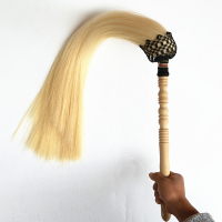 拂尘佛尘浮尘马尾拂尘道教扶尘马尾甩子桃木枣木