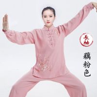 服女夏棉麻武术服装亚麻棉练功服中国风拳服装表演出服装