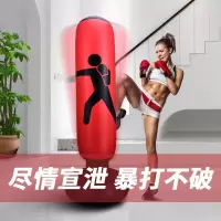 加厚儿童充气拳击不倒翁玩具小孩健身家用散打沙袋跆拳道练拳沙包