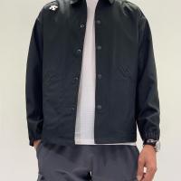 2021新款春季简约小标休闲运动梭织夹克外套男女款