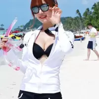 韩版学生网红运动外套女长袖瑜伽健身服显瘦跑步速干健身衣春秋潮