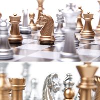 国际象棋套装磁性折叠棋盘小学生儿童培训磁力比赛专用黑白棋