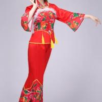 新款秧歌服女装2020民族舞蹈演出服装腰鼓舞扇子舞表演服装