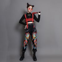 中国风爵士舞蹈服民族国风元素表演服jazz练功服韩团ds演出服