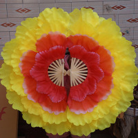 牡丹花扇 大花瓣扇子 新款舞蹈扇子新型舞蹈扇舞蹈团体操道具