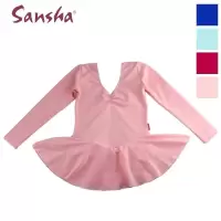 儿童舞蹈服秋季棉莱卡长袖芭蕾练功服中国舞体操服