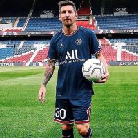 2122巴黎圣日耳曼球衣主场30号梅西内马尔拉莫斯球衣足球服套装男