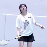 2020yy羽毛球服男女短袖t恤透气速干休闲文化衫训练易打包运动服