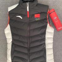 2021秋冬季新款中国国家队羽绒棉马甲男女训练保暖背心运动棉衣