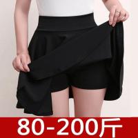 胖mm大码秋季半身裙2021新款韩版学生百褶裙蓬蓬裙高腰a字裙中裙