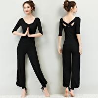 2021新款瑜伽服套装女莫代尔宽松大码运动健身服带胸垫舞蹈练功服