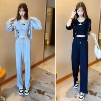 网红炸街休闲运动套装女春秋2021新款时尚洋气减龄连帽卫衣三件套