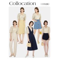 拉夏贝尔 碎花V领泡泡袖休闲衬衫上衣女夏季新款2022年短袖衬衣