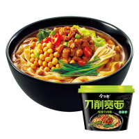 [整箱]今麦郎 酸辣牛肉味刀削宽面 142g*12桶整箱装