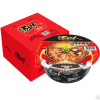统一汤达人辣牛肉汤碗面127g*12碗