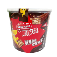 雀巢脆脆鲨巧克力口味威化分享桶330g