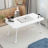 加大加高电脑桌宿舍神器迷你写字桌儿童学习桌懒人书桌折叠桌炕桌 珍珠白特价60长*30宽*27高马蹄