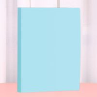 字卡收纳相册幼儿园宝宝成长识字卡收纳册小卡收集册大容量插页式 空白蓝 小方卡8*8cm[6格]可放240张