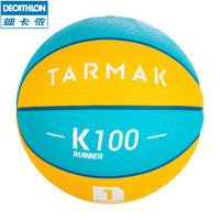 新款1号迷你宝宝小篮球儿童娱乐玩具拍拍球摆设1号橡胶小球 黄绿送气针两个+网兜