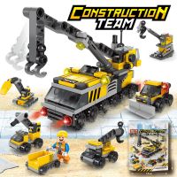 兼容乐高积木儿童益智拼装玩具男孩启蒙拼插幼儿园小颗粒拼图小盒 8612-2工程系列