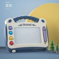 儿童磁性手写字板彩色画画黑板男孩3幼儿1岁2玩具4女宝宝涂鸦板 蓝色(含4印章1笔)