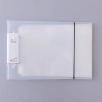 透明横版A5活页夹A4文件夹B5横向款2孔外壳资料册试卷资料收纳本 透明A5-2孔横式资料册 单外壳[不带内页]
