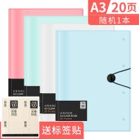 A3试卷收纳袋学习文件袋卷子收纳袋小学初中高中生试卷夹学生用品 A3/ 20页/1本(颜色随机)