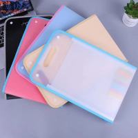 A4手提式13层文件夹风琴包学生用分类文件袋学科试卷夹书初高中生 不挑色随机发 40*3*26.3CM普通款