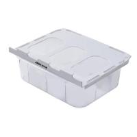 抽屉式内衣收纳盒袜子内裤粘贴神器放内衣裤分格衣柜家用文胸整理 无格_透明款[粘贴设计_巧用空间]