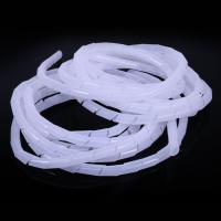 缠绕管PE新料绕线管绕线器集线器包线管电线线束保护黑白色理线器 1包(白色) 直径4mm(一包15米)