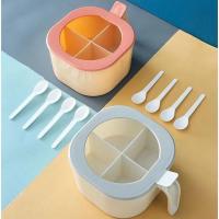 调料盒多功能厨房组合套装调味盒家用简约多格带盖调料收纳盒 补充装[配套勺子4个不含调料盒]