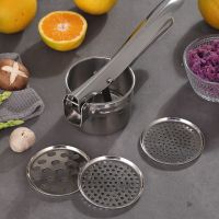 挤水器不锈钢手动榨汁机蔬菜挤水器菜馅脱水机压馅挤馅挤菜水神器 三合一多功能榨汁器.