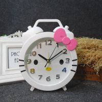 KT猫卡通闹钟简约创意学生用儿童可爱床头桌面时钟起床小闹钟卧室 1041 KT闹钟
