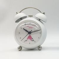 2021新款小闹钟学生用专用起床神器闹铃儿童男孩女孩桌面时钟 3.5寸冰爽夏日(白色)