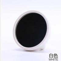 韩版新款创意闹钟美人镜电子时钟表LED 静音魔镜化妆镜迷你镜闹钟 美人静闹钟白色
