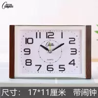 康巴丝闹钟超静音电子万年历座钟夜灯学生温度贪睡床头闹表卧钟表 康巴丝2336白[简约款]