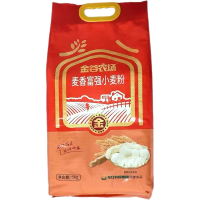 高筋中筋麦芯小麦粉1kg/5kg饺子馒头包子通用多类面粉无添加剂 金谷农场麦香小麦粉5kg