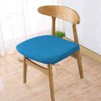 圆矮凳罩儿童木腿沙发凳子套宝宝椅子罩套时尚卡通创意小板凳套布 套头式针织弹力座面套 宝蓝 1个装