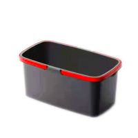 俞兆林加厚大号洗胶棉拖把桶平板拖长方形带滚轮拎手挤水桶拖布桶 加厚款黑色 加厚款新PP 破损包赔