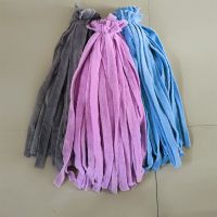 毛巾拖把珊瑚绒墩布条木杆圆头吸水无痕传统普通老式拧干湿两家用 拖把替换布条 一斤
