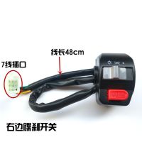 踏板摩托车路虎鬼火组合开关电动车祖玛小龟王大灯转向灯开关总成 右边碟刹开关一只