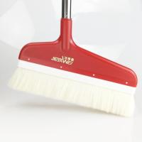 羊毛地板扫把除尘保护地板鬃软毛防静电家用扫头发不粘毛扫地笤帚 红色(C款扫把) 无加长杆