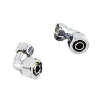 老式太阳能热水器冷热混水阀进水弯头1216铝塑管4分内丝活接弯头 合金(2个装)