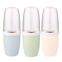 质量保证创意学生洗漱杯收纳牙刷牙膏杯子旅行牙具整理杯精美包装 颜色随机