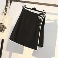 大码女装胖妹妹半身裙显瘦遮肚夏装女新款气质减龄套装时尚两件套 1688黑色[单裙] M 建议98-110斤