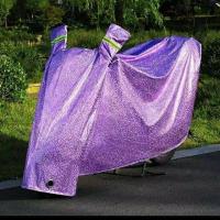 豪爵125摩托车雨衣车罩加厚 电动车电瓶车罩防雨防晒车衣 紫色 1.8米