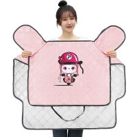 电动车挡风被夏季电瓶摩托车电车春秋薄款防雨防晒防风罩四季通用 [中侧翼+大口径]粉色摩托