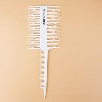 美发挑染神器染发双面挑染梳子发廊专用挑染梳编发扎发梳子分区梳 白色挑染梳