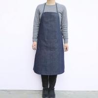 牛仔布围裙劳动布围裙劳保电焊工作围裙防污耐磨耐脏厨房干活围裙 牛仔围裙83cm1条[体验装]