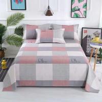 [建议多囤几条]老粗布床单单件棉加厚单人双人防滑特价凉席厚款 格调 47*74cm[枕套一对]